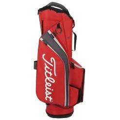Titleist Cart 14 Lightweight Golf Cart Bag -Golf Clothing Shop Titleist Cart 14 Lightweight Golf Cart Bag Dark Red Graphite Grey 3