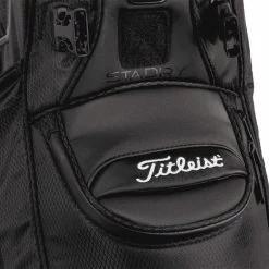 Titleist Jet Black Premium StaDry Golf Stand Bag -Golf Clothing Shop Titleist Jet Black StaDry Premium Golf Stand Bag Black 5
