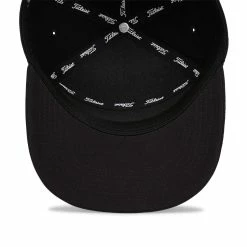 Titleist Oceanside Wool Golf Cap -Golf Clothing Shop Titleist Oceanside Wool Golf Cap Black White 4