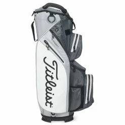 Titleist StaDry 14 Golf Cart Bag -Golf Clothing Shop Titleist StaDry 14 Golf Cart Bag Charcoal Grey White 3