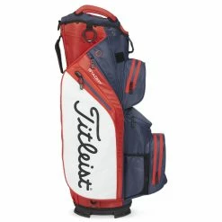 Titleist StaDry 14 Golf Cart Bag 6 Titleist StaDry 14 Golf Cart Bag -Golf Clothing Shop Titleist StaDry 14 Golf Cart Bag Navy Red White 3