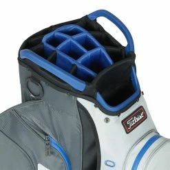 Titleist StaDry 15 Golf Cart Bag -Golf Clothing Shop Titleist StaDry 15 Golf Cart Bag Charcoal Grey Royal 4
