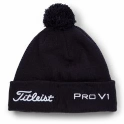 Titleist Tour Pom Pom Golf Beanie 6 Titleist Tour Pom Pom Golf Beanie -Golf Clothing Shop Titleist Tour Pom Pom Golf Beanie Navy White 3
