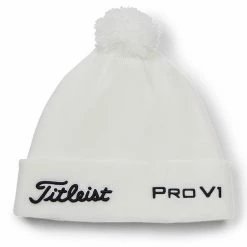 Titleist Tour Pom Pom Golf Beanie 6 Titleist Tour Pom Pom Golf Beanie -Golf Clothing Shop Titleist Tour Pom Pom Golf Beanie White Black 3