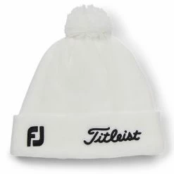 Titleist Tour Pom Pom Golf Beanie 7 Titleist Tour Pom Pom Golf Beanie -Golf Clothing Shop Titleist Tour Pom Pom Golf Beanie White Black 4