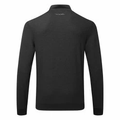 TravisMathew Hot Cocoa 1/2 Zip Golf Sweater 8 TravisMathew Hot Cocoa 1/2 Zip Golf Sweater -Golf Clothing Shop Travis Mathew AW21 Hot Cocoa Sweater 1MV370 0BSH Code SWTRA012 M Black Sharkskin Back
