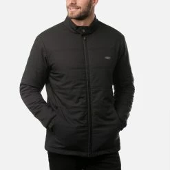 TravisMathew Interlude Full Zip Golf Jacket -Golf Clothing Shop Travis Mathew SS21 Interlude Sweater Jacket 1MT003 0BLK Code SWTRA018 M Black Model 1