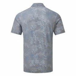 TravisMathew Patio Time Golf Polo Shirt -Golf Clothing Shop Travis Mathew SS21 Patio Time Golf Polo Shirt 1MW148 SHTRA058 L Heather Medium Grey Back