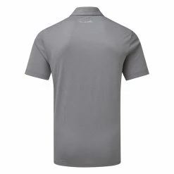 TravisMathew Private Dock Golf Polo Shirt 8 TravisMathew Private Dock Golf Polo Shirt -Golf Clothing Shop Travis Mathew SS21 Private Dock Golf Polo Shirt 1MW149 SHTRA054 M Heather Medium Grey Back