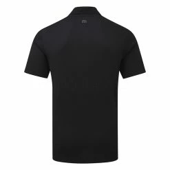 TravisMathew River Basin Golf Polo Shirt -Golf Clothing Shop Travis Mathew SS21 River Basin Golf Polo Shirt 1MW150 SHTRA059 L Black Back