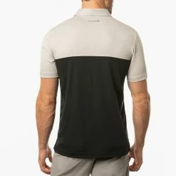 TravisMathew Salad Days Golf Polo Shirt -Golf Clothing Shop Travis Mathew SS21 Salad Days Golf Polo Shirt 1MW110 SHTRA056 S Heather Light Grey Model 3