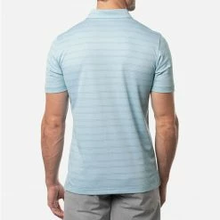 TravisMathew Tahoe Golf Polo Shirt -Golf Clothing Shop Travis Mathew SS21 Tahoe Polo Shirt 1MW154 Code SHTRA034 M Heather Delphinium Model 3