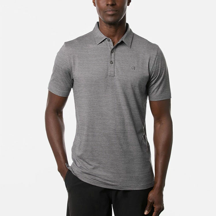 TravisMathew The Heater Golf Polo Shirt Black 4 TravisMathew The Heater Golf Polo Shirt Black - Image 4