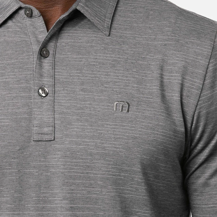 TravisMathew The Heater Golf Polo Shirt Black 5 TravisMathew The Heater Golf Polo Shirt Black - Image 5