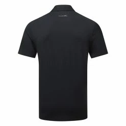 TravisMathew The Heater Golf Polo Shirt Black -Golf Clothing Shop Travis Mathew SS21 The Heater Golf Polo Shirt 1MW395 Code SHTRA038 M Black Back