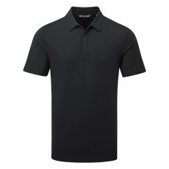 TravisMathew The Heater Golf Polo Shirt Black