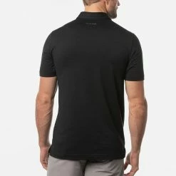 TravisMathew The Heater Golf Polo Shirt Black -Golf Clothing Shop Travis Mathew SS21 The Heater Golf Polo Shirt 1MW395 Code SHTRA038 M Black Model 3