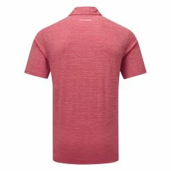 TravisMathew The Heater Golf Polo Shirt Black -Golf Clothing Shop Travis Mathew SS21 The Heater Golf Polo Shirt 1MW395 Code SHTRA039 M Heather Scooter Back