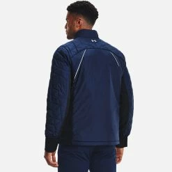 Underarmour Under Armour CG Reactor Golf Wind Jacket -Golf Clothing Shop Under Armour AW21 CG Reactor Thermal Wind Jacket 1364642 408 Code WTUND083 Academy Black model 3