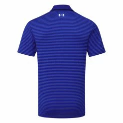 Underarmour Under Armour Playoff 2.0 Hollen Stripe Golf Polo Shirt -Golf Clothing Shop Under Armour AW22 Playoff 2.0 Hollen Stripe Polo Shirt 1327037 489 SHUND298 Bauhaus Blue Versa Blue Oxford Blue Back