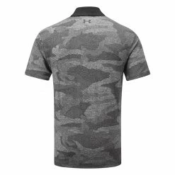 Underarmour Under Armour Playoff 2.0 Jacquard Golf Polo Shirt -Golf Clothing Shop Under Armour AW22 Playoff 2.0 Jacquard Polo Shirt 1373694 001 SHUND303 XXXL Black White Black Back