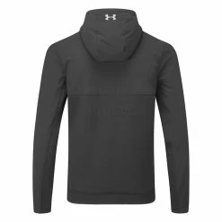 Underarmour Under Armour Storm Daytona Full Zip Golf Hoodie -Golf Clothing Shop Under Armour AW22 Storm Daytona Full Zip Sweater 1373412 001 SWUND183 Black Black Reflective Back