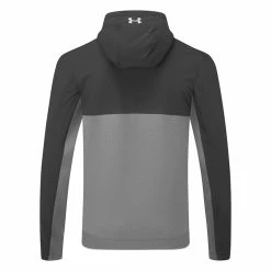 Underarmour Under Armour Storm Daytona Full Zip Hoodie -Golf Clothing Shop Under Armour AW22 Storm Daytona Full Zip Sweater 1373412 012 SWUND184 Pitch Gray Black Reflective Back