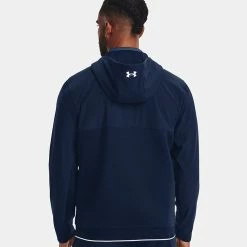 Underarmour Under Armour Storm Daytona Full Zip Golf Hoodie -Golf Clothing Shop Under Armour AW22 Storm Daytona Full Zip Sweater 1373412 012 SWUND185Academy Academy Reflective Model 3
