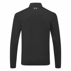 Underarmour Under Armour Storm Daytona 1/2 Zip Golf Sweater -Golf Clothing Shop Under Armour AW22 Storm Daytona Half Zip Wind Top 1373409 001 WTUND093 Black Black Reflective Back