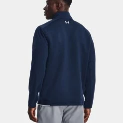 Underarmour Under Armour Storm Daytona 1/2 Zip Golf Sweater -Golf Clothing Shop Under Armour AW22 Storm Daytona Half Zip Wind Top 1373409 408 WTUND095 Academy Academy Reflective Model 3