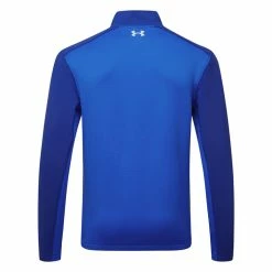 Underarmour Under Armour Storm Daytona 1/2 Zip Golf Sweater -Golf Clothing Shop Under Armour AW22 Storm Daytona Half Zip Wind Top 1373409 486 SWUND204 S Versa Blue Bauhaus Blue Reflective Back