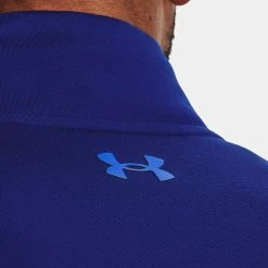 Underarmour Under Armour Storm 1/2 Zip Golf Sweater -Golf Clothing Shop Under Armour AW22 Storm Midlayer 1 2 Zip Sweater 1370119 456 SWUND179 XL Bauhaus Blue Versa Blue Bauhaus Blue Model 2