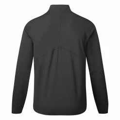 Underarmour Under Armour Storm Windstrike 1/2 Zip Golf Wind Top -Golf Clothing Shop Under Armour AW22 Storm Windstrike 1 2 Zip Wind Top 1370156 001 WTUND084 S Black Jet Gray Back