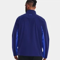 Underarmour Under Armour Storm Proof 2.0 Waterproof Golf Jacket -Golf Clothing Shop Under Armour AW22 Stormproof 2.0 Waterproof Jacket 1371596 456 WJUND014 Bauhaus Blue Versa Blue Versa Blue Model 1