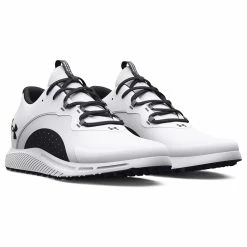 Underarmour Under Armour Charged Draw 2 SL Golf Shoes -Golf Clothing Shop Under Armour Charged Draw 2 SL Golf Shoes White Black Black 3
