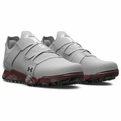 Underarmour Under Armour HOVR Tour 2 SL Golf Shoes -Golf Clothing Shop Under Armour Hovr Tour SL Golf Shoes Halo Grey Afterburn Black 3