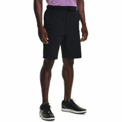 Underarmour Under Armour Drive Taper Golf Shorts -Golf Clothing Shop Under Armour SS22 Drive Taper Golf Shorts 1370086 001 Code TSUND040 M Black Halo Gray Model 1