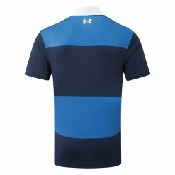 Underarmour Under Armour Playoff 2.0 Club Stripe Golf Polo Shirt -Golf Clothing Shop Under Armour SS22 Playoff 2.0 Club Stripe Golf Polo Shirt 1327037 479 Victory Blue Academy White Back