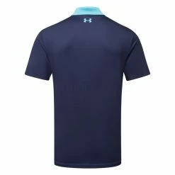 Underarmour Under Armour Performance 3.0 Colour Block Golf Polo Shirt -Golf Clothing Shop Under Armour SS23 Performance 3.0 Colour Block Polo Shirt 1377375 433 SHUND315 S Glacier Blue Midnight Navy Glacier Blue Back