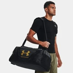 Underarmour Under Armour Undeniable 5.0 Golf Duffle Bag -Golf Clothing Shop Under Armour Undeniable 5.0 Duffle Bag Black Gold 3