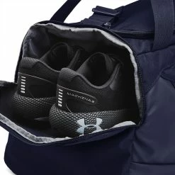 Underarmour Under Armour Undeniable 5.0 Golf Duffle Bag -Golf Clothing Shop Under Armour Undeniable 5.0 Duffle Bag Midnight Navy Midnight Navy Metallic Silver 4