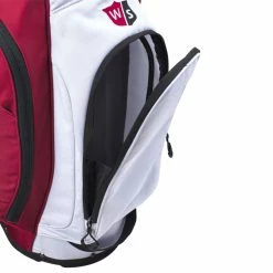 WilsonStaff Wilson EXO Lite Staff Golf Stand Bag -Golf Clothing Shop Wilson 2023 EXO Lite Staff Golf Stand Bag Red White 4