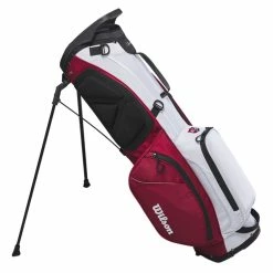 WilsonStaff Wilson EXO Lite Staff Golf Stand Bag -Golf Clothing Shop Wilson 2023 EXO Lite Staff Golf Stand Bag Red White 5