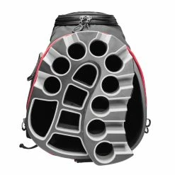 WilsonStaff Wilson ILock Golf Cart Bag -Golf Clothing Shop Wilson 2023 iLock Cart Bag Black Red 3