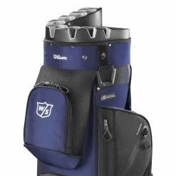 WilsonStaff Wilson ILock Golf Cart Bag -Golf Clothing Shop Wilson 2023 iLock Cart Bag Navy Blue 5