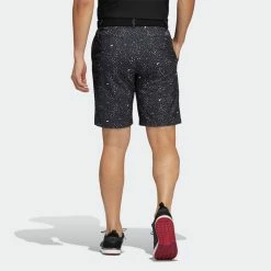 Adidas Ultimate 365 Flag Print Golf Shorts -Golf Clothing Shop adidas SS22 Ultimate 365 Flag Print Golf Shorts HC5577 Black Grey Three White Model 2