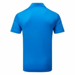 Adidas Drive Primegreen Golf Polo Shirt -Golf Clothing Shop adidas SS22 Drive Primegreen Golf Polo Shirt H56784 Blue Rush Back