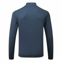 Adidas Primegreen UPF Lightweight 1/4 Zip Golf Sweater 8 Adidas Primegreen UPF Lightweight 1/4 Zip Golf Sweater -Golf Clothing Shop adidas SS22 Primegreen UPF Lightweight 1 4 Zip Golf Sweater Crew HF2974 Navy White Back