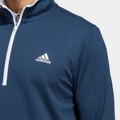 Adidas Primegreen UPF Lightweight 1/4 Zip Golf Sweater 10 Adidas Primegreen UPF Lightweight 1/4 Zip Golf Sweater -Golf Clothing Shop adidas SS22 Primegreen UPF Lightweight 1 4 Zip Golf Sweater Crew HF2974 Navy White Model 2