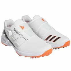 Adidas ZG23 BOA Golf Shoes -Golf Clothing Shop adidas ZG23 BOA Shoes White Black Red 4
